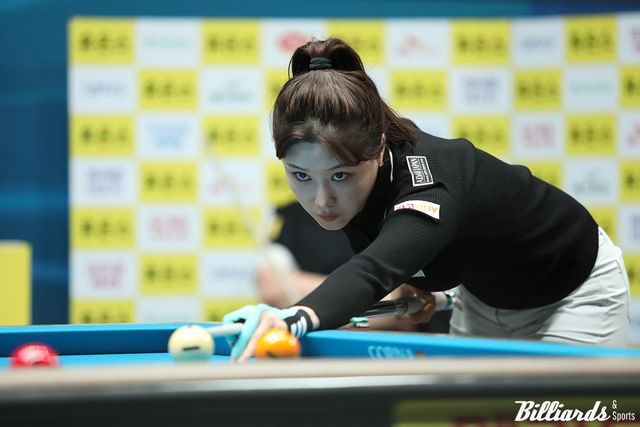 조예은(SK렌터카)이 6차 투어 휴온스 LPBA 챔피언십 예선 1라운드에서 승리를 거두고 2라운드에서 박예원과 대결한다. 사진=고양/이용휘 기자