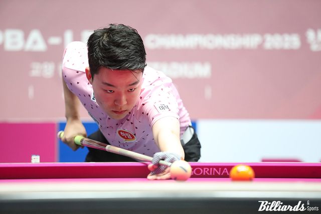 김영원(하림)이 최고 복병인 전재형과 6차 투어 128강전에서 대결한다.&nbsp; 사진=이용휘 기자