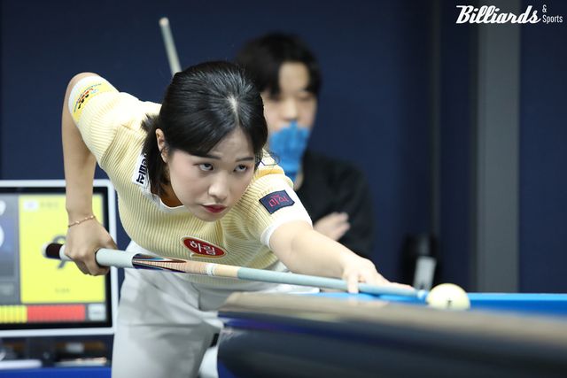 박정현(하림)이 6차 투어 휴온스 LPBA 챔피언십 64강에 진출, 임정숙(크라운해태)과 32강행을 다툰다.&nbsp; 사진=고양/이용휘 기자