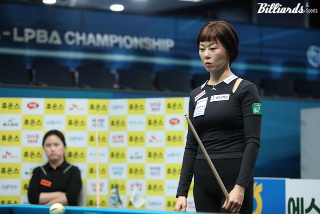 김가영은&nbsp;4차 투어 '에스와이 챔피언십' 이후 13경기 연속 승리 행진을 이어가며 독주를 계속했다.