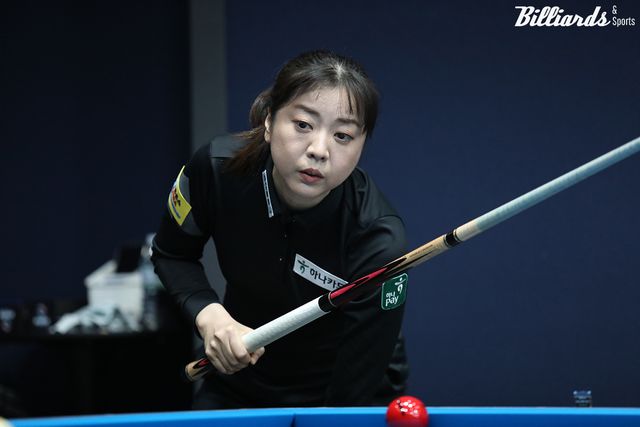 김가영과 32강에서 대결하는 사카이 아야코(하나카드).