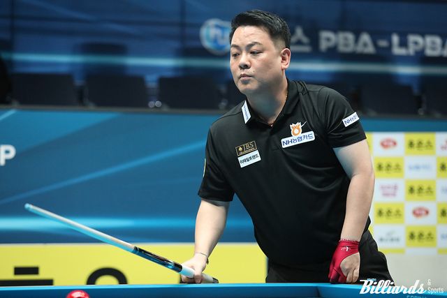 5차 투어를 준우승한 조재호(NH농협카드)가 6차 투어 128강전에서 이희진에게 3-0 영봉승을 거두고 64강에 진출했다.&nbsp; 사진=고양/이용휘 기자&nbsp;