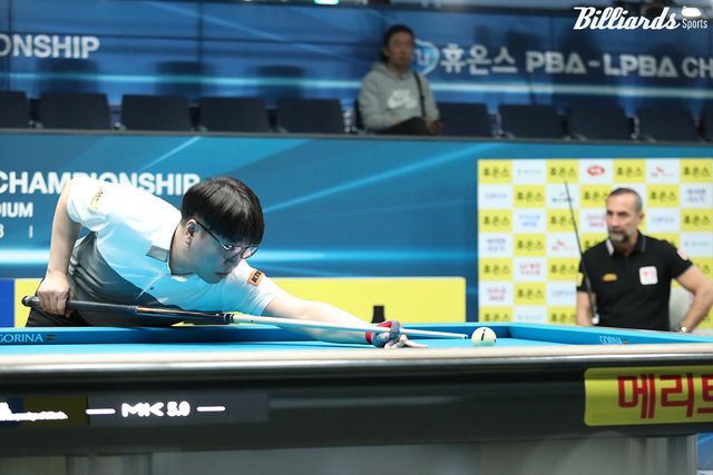 사이그너와 128강에서 대결한 박지호.