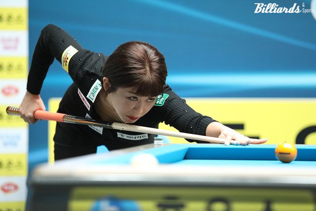 김가영의 휴온스 챔피언십 4연패와 정규투어 3연승, 시즌 4승, 그리고 통산 18승의 기록 도전이 아쉽게 마감했따.