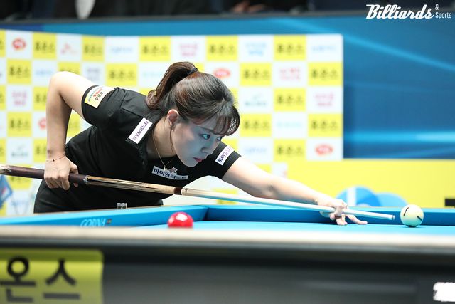 이미래(하이원리조트)에게 3-0의 완승을 거둔 임경진(하이원리조트).