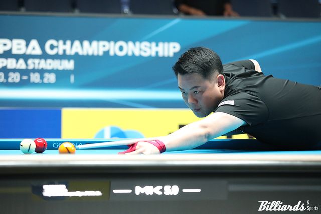 조재호(NH농협카드)가 64강에서 애버리지 2.368의 맹타를 휘둘러 구자복을 3-0으로 누르고 32강에 진출했다.&nbsp; 사진=고양/이용휘 기자