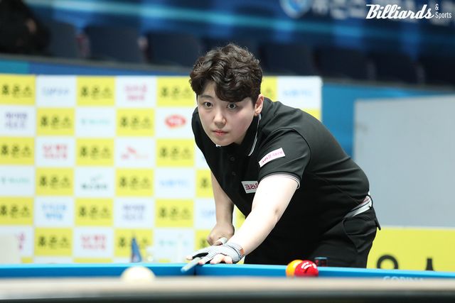 백민주는 김가영을 상대로 애버리지 1.132의 공격력으로 승리를 거뒀다.