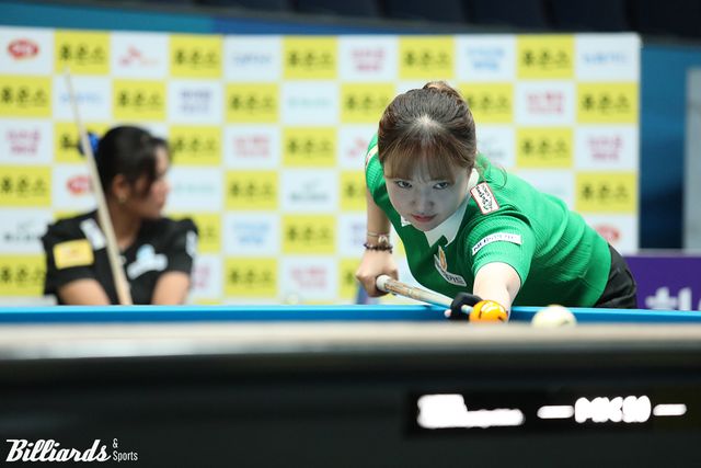 아쉽게 8강에서 스롱에게 패한 황민지(NH농협카드).