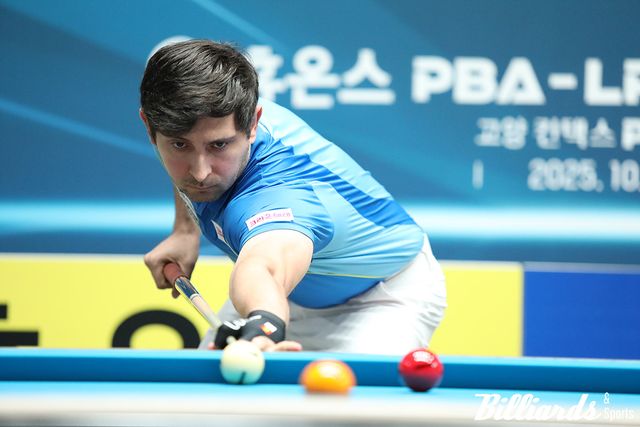 김임권의 끈질긴 추격을 따돌리고 3-1로 승리한 다비드 마르티네스