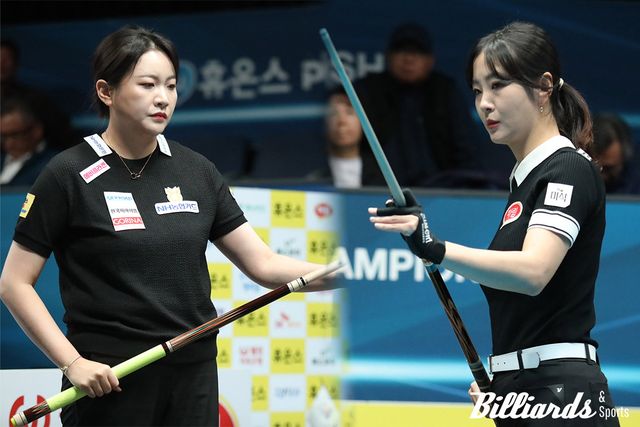 김민아와 김상아가 프로당구 6차 투어 결승에 올라 두 번째 맞대결을 벌인다. 사진=고양/이용휘 기자