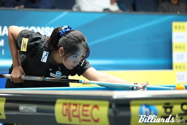 이번 대회 준결승전 진출자 중 유일하게 1점대의 애버리지를 유지한 스롱은 준결승전에서 애버리지 0.5에 머물며 탈락하고 말았다.