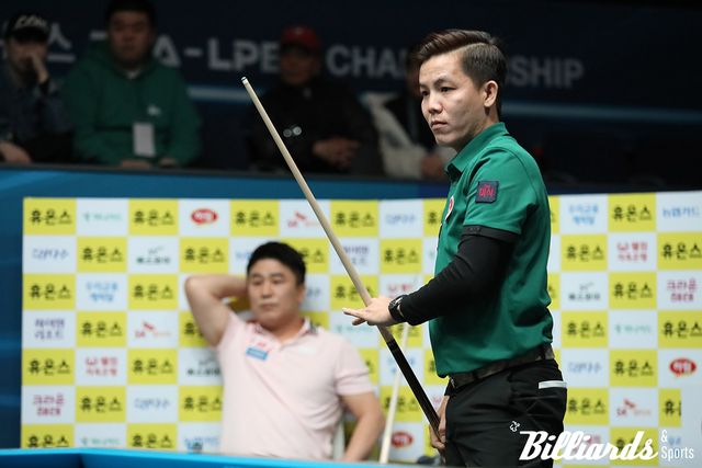 매 세트 11점, 12점, 9점의 장타를 몰아친 응우옌프엉린.