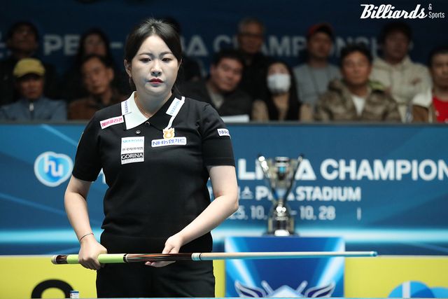 김민아는 세 차례 준우승의 아픔을 딛고 마침내 다시 LPBA 투어 정상에 올라섰다.