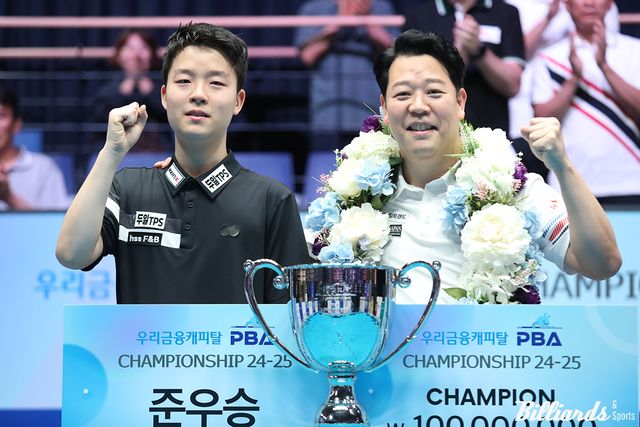 처음 1부 투어 결승에 올라간 김영원은 강동궁(SK렌터카)을 상대로 애버리지 1.757의 경기력을 보여주며 선전했다.