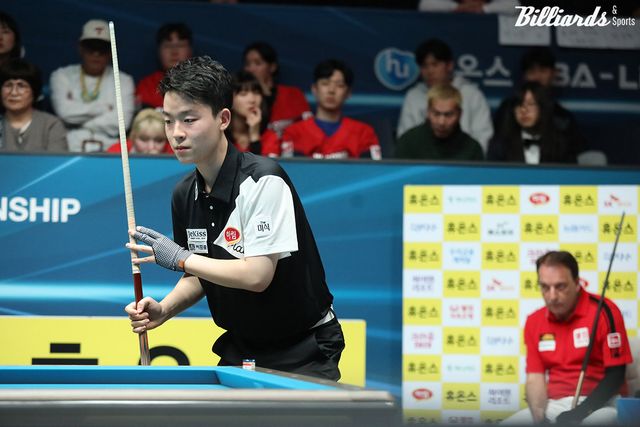 마지막 7세트에서 승부를 벌이는 김영원.