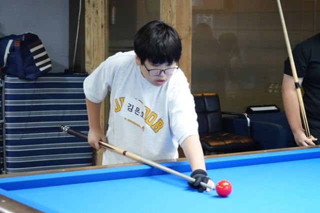 I-리그에 참가한 김은호 학생.