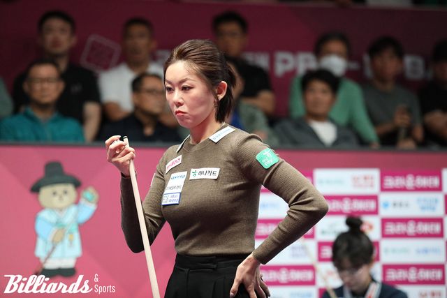 김가영은 준결승에서 이미래를 3-0으로 꺾고 시즌 3번째 결승 진출에 성공했다.