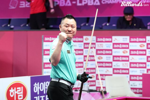 서현민(웰컴저축은행)이 5차 투어 16강전에서 노병찬(크라운해태)을 3-1로 꺾고 8강에 올라갔다.&nbsp; 사진=고양/이용휘 기자