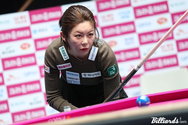 김가영(하나카드)이 5일 열리는 크라운해태 LPBA 챔피언십 결승전에서 임경진(하이원리조트)과 우승을 다툰다.&nbsp; 사진=고양/이용휘 기자