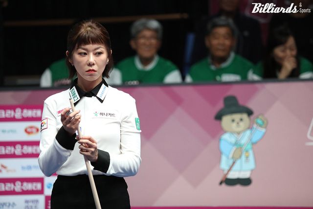 김가영은 세트스코어 3-1로 앞서 일찌감치 우승을 확정하는 듯했으나, 5세트와 6세트를 내주고 3-3 동점을 허용했다.