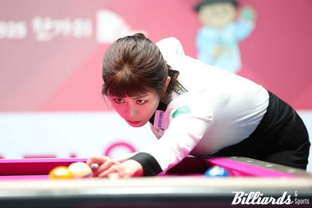 결승전에서 임경진을 4-3으로 물리친 김가영.