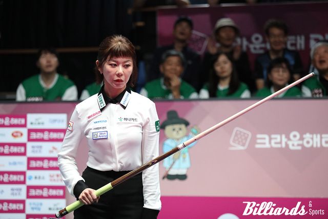 결승전에서 생각이 많은 김가영.