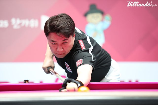 세트스코어 0-2에서 2-2 동점 후 3-2로 역전하며 첫 결승 진출에 다가갔던 김종원.