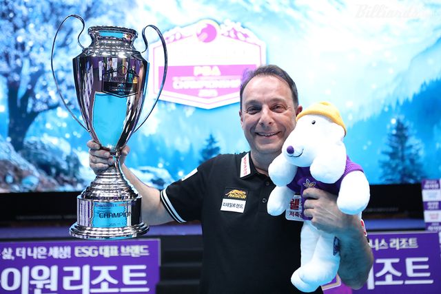 다니엘 산체스(웰컴저축은행)가 이번 시즌 세 번째 올라간 결승에서 마침내 우승하며 통산 2승을 달성했다.&nbsp; 사진=정선/이용휘 기자