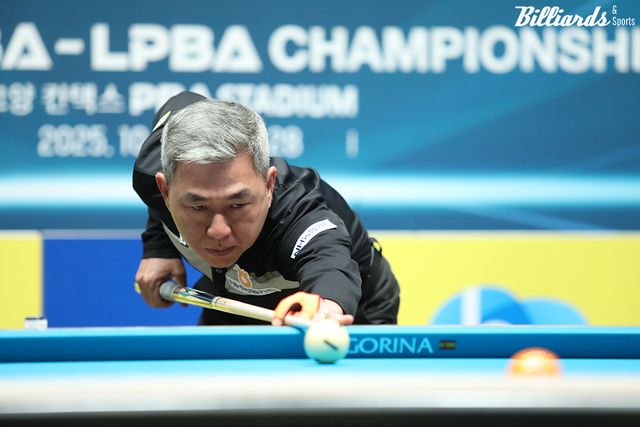 이승진과 준결승전에서 리벤지매치를 벌이게 된 마민껌(NH농협카드). 이번 시즌 4차 투어 32강전에서 마민껌은 이승진에게 0-3으로 패했다.