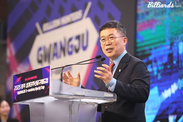 대한당구연맹 서수길 회장.&nbsp; 사진=이용휘 기자