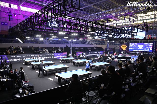 2025 광주 세계3쿠션당구월드컵 경기장.&nbsp; 사진=이용휘 기자