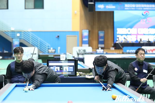 조명우와 김도현의 준결승전 뱅킹.