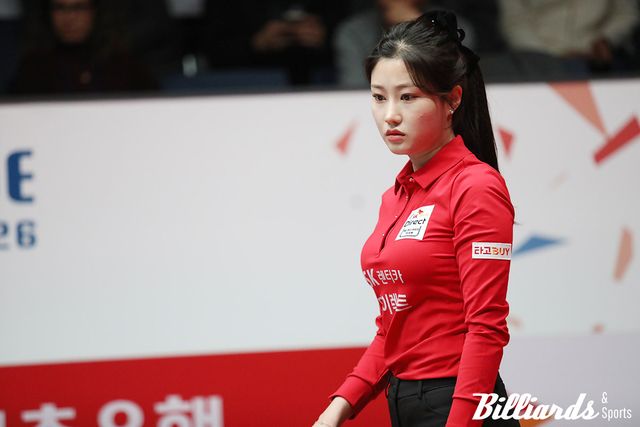 조예은(SK렌터카)은 2세트 여자 복식에서 단독 9득점을 올리며 세트를 차지했다.