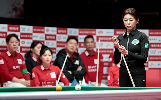 하나카드가 4연승을 달리며 PBA 팀리그 4라운드 우승 경쟁에 합류했다.&nbsp; 사진=PBA 제공