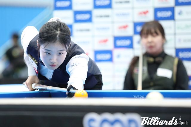 허채원은 결승에서 애버리지 1.250을 기록하며 대한체육회장배 우승 타이틀을 지켜냈다.