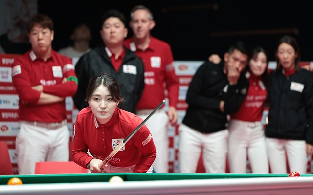 강지은(SK렌터카)은 6세트에서 하이런 8점을 치며 승부를 마무리했다.