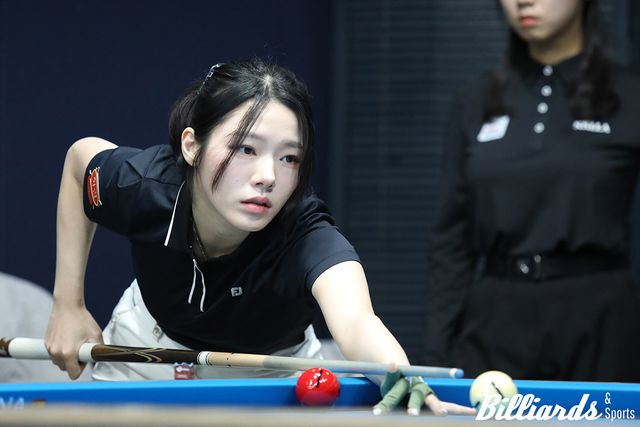 끝내기 하이런 11점으로 25점을 완주하고 애버리지 1.250을 기록한 김도경. 사진=고양/이용휘 기자