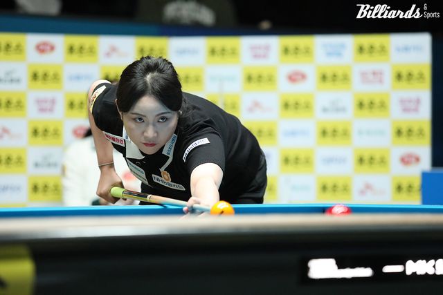 김민아는 6차 투어 우승의 기세를 몰아 김가영-스롱과 함께 톱3로 자리매김할 수 있을지 주목된다.