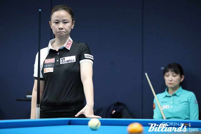 하야시 나미코와 PQ라운드에서 대결한 응우옌호앙옌니. 17:17 동점 승부 끝에 하이런 6점을 친 응우옌호앙옌니가 64강에 진출했다. 사진=고양/이용휘 기자