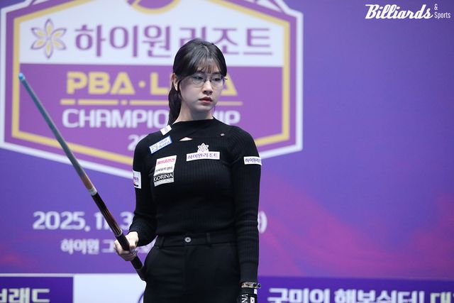 64강전에서 애버리지 1.091로 전애린을 꺾은 이미래(하이원리조트).