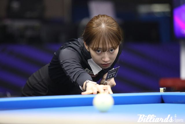 세계3쿠션당구월드컵에 첫 출전한 최봄이. 사진=광주/이용휘 기자
