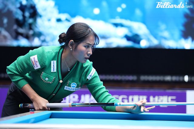 스롱 피아비(우리금융캐피탈)가 7차 투어 하이원리조트 LPBA 챔피언십 64강에서 탈락하는 이변이 연출됐다.&nbsp; 사진=정선/이용휘 기자