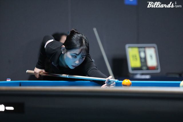 한슬기와 16강에서 대결하는 송민지.&nbsp;