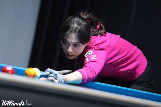 정보윤(하림)은 하윤정에게 3-1로 승리하며 7차 투어 16강에 진출, 이우경(에스와이)과 8강 진출을 다툰다.&nbsp; 사진=정선/이용휘 기자