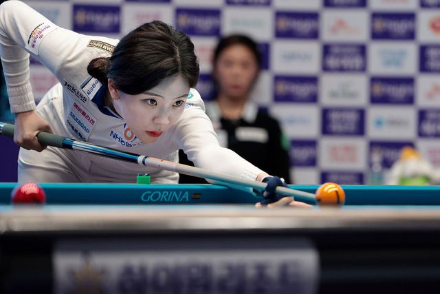 박정현과 김가영을 연파한 정수빈. 사진=PBA 제공