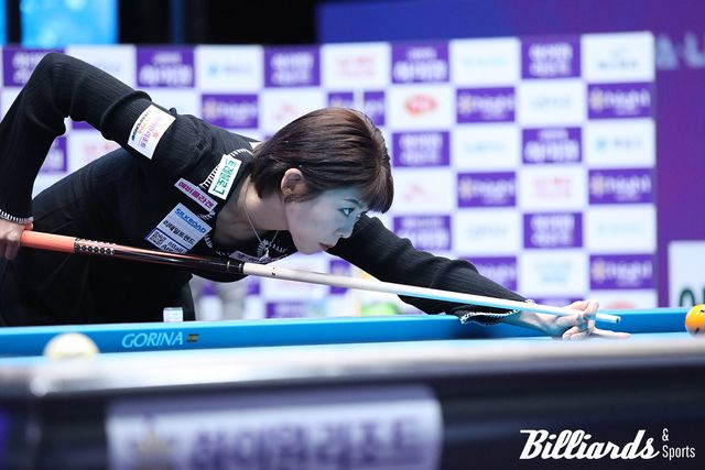 정수빈에게 2전 2패를 당한 김가영. 사진=정선/이용휘 기자