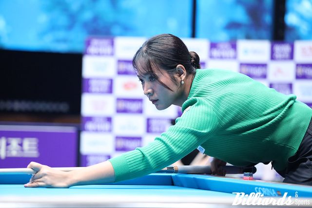 프로당구 LPBA 7차 투어 '국민의 행복쉼터 하이원리조트 LPBA 챔피언십' 64강에 출전한 스롱 피아비. 사진=이용휘 기자