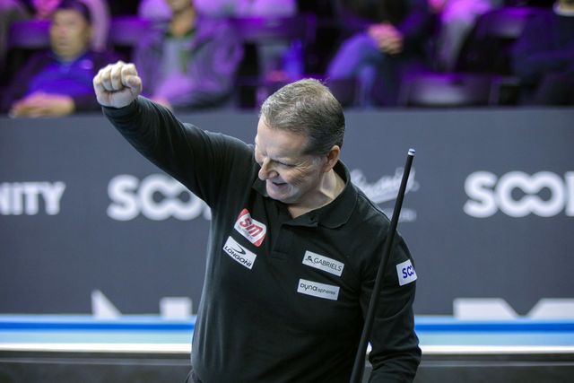 8강에서 승리한 에디 멕스(벨기에). 멕스는 쿠드롱에게 다시 한번 승리하며 세계랭킹 1위의 자존심을 지켰다.&nbsp; SOOP 제공