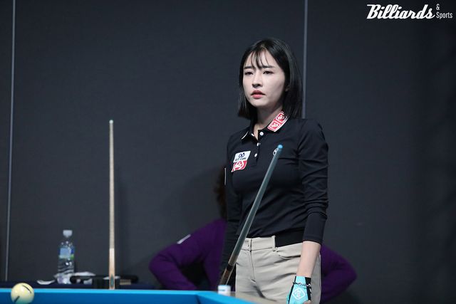 16강에서 송민지에게 2점 차로 아깝게 패한 한슬기.