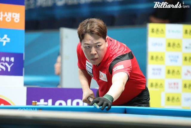 강동궁은 김현우1(NH농협카드)를 3-2로 꺾고 16강에 진출했다.